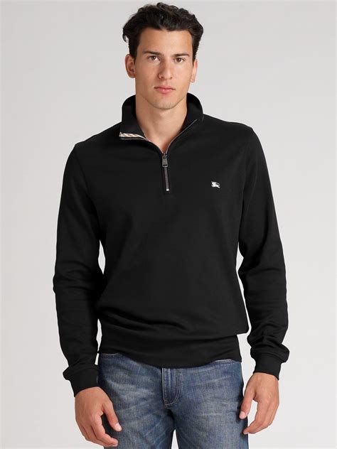 burberry mens half zip long sleeve knit pullover|Men’s Luxury Knitwear .